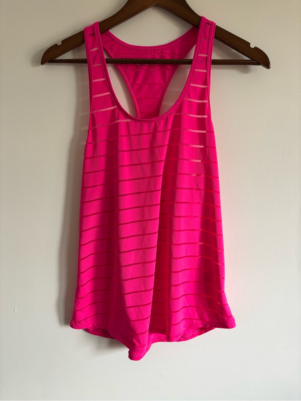 Neon Pink Racerback Tank Top - Lightweight Activewear